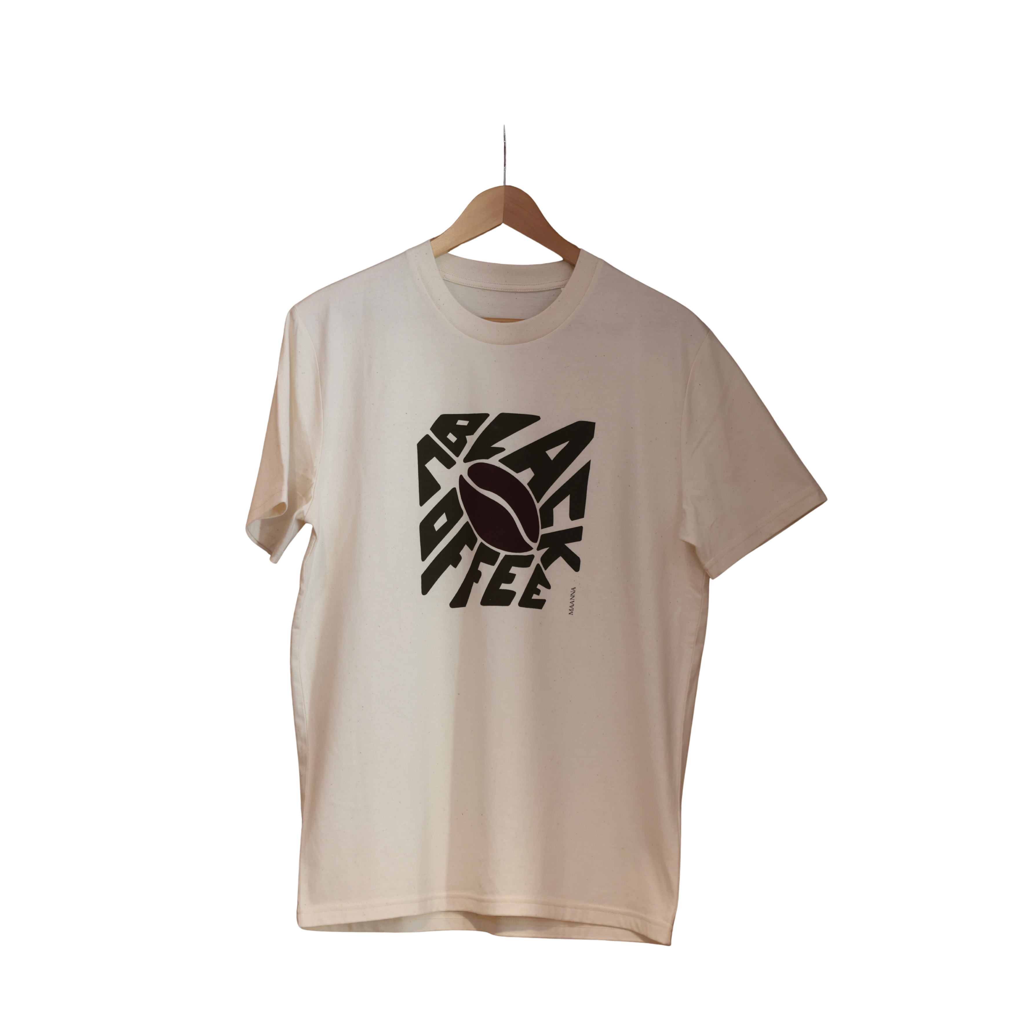 BLACK COFFEE by Maanna t-shirt. Organic cotton.