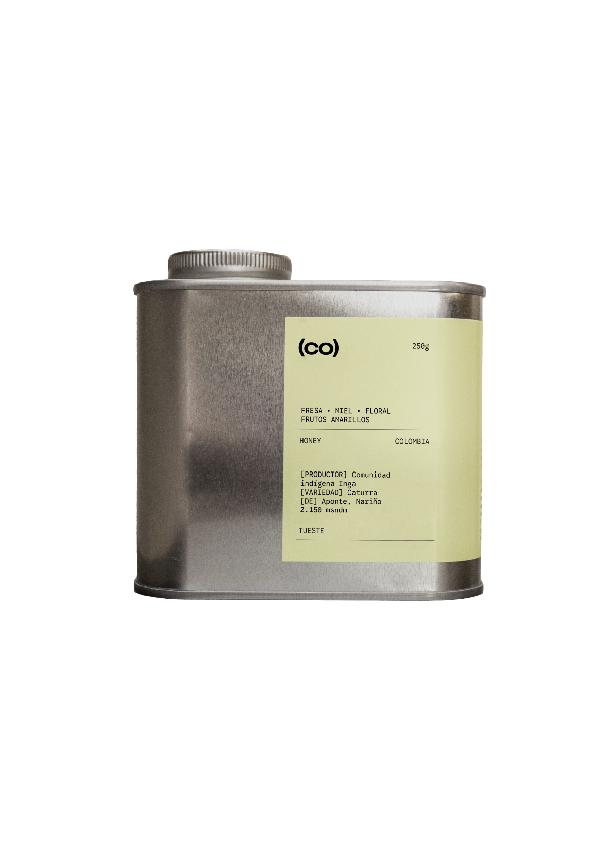 Café co(moon) ‘Comunidad Indigena de Aponte' en grano. 100% Colombia. Proceso honey.