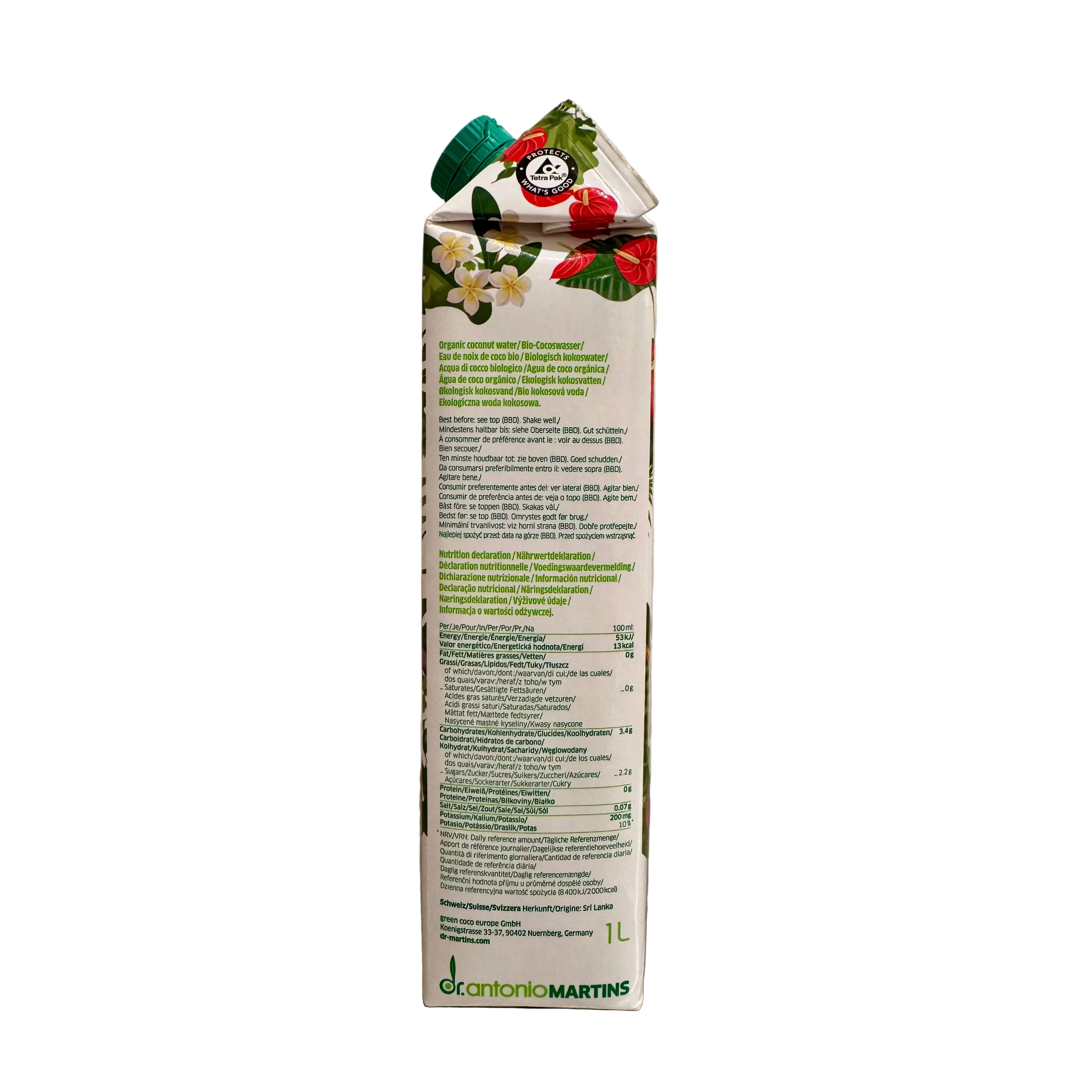 Organic coconut water. Agua de coco ECO.