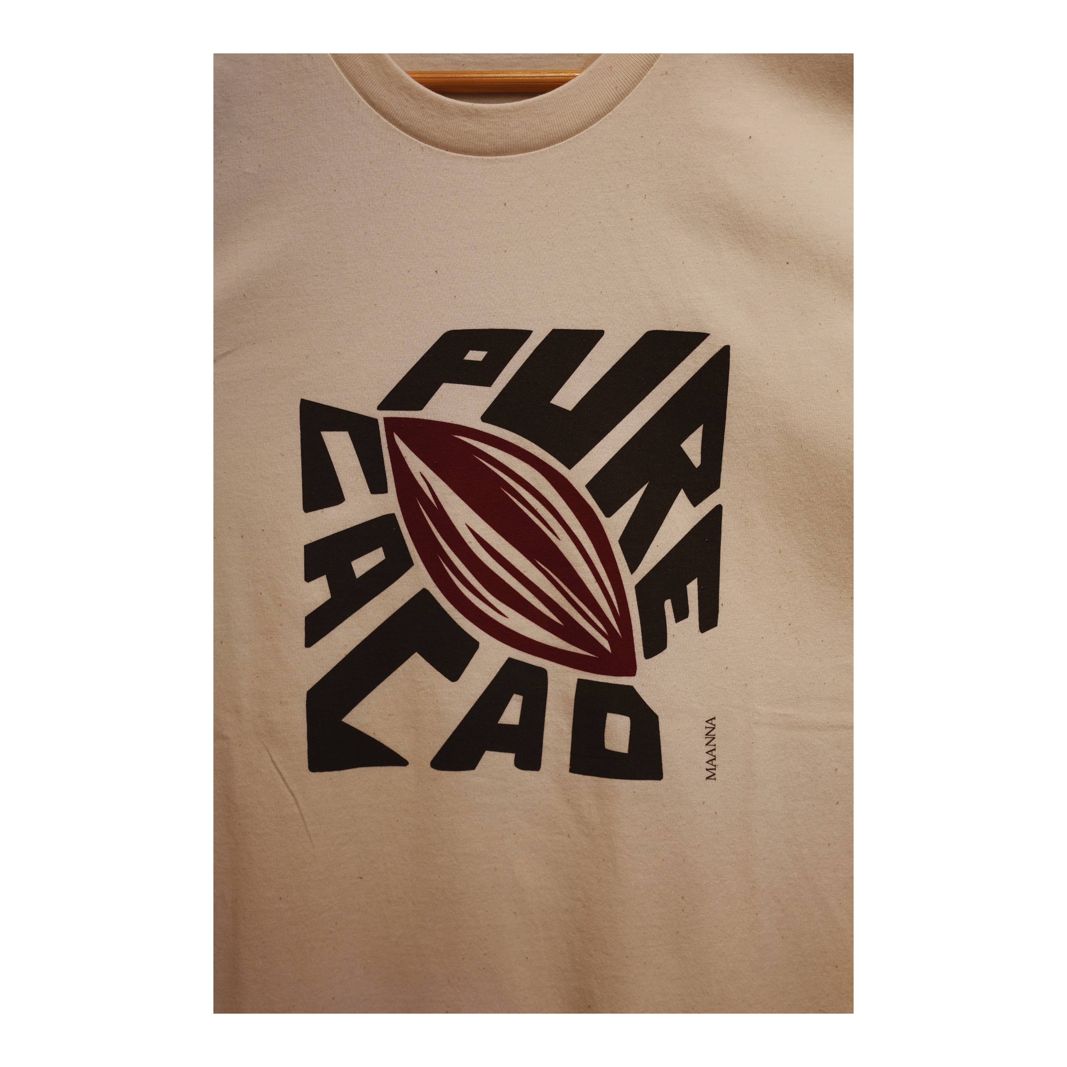 PURE CACAO by Maanna t-shirt. Organic cotton.