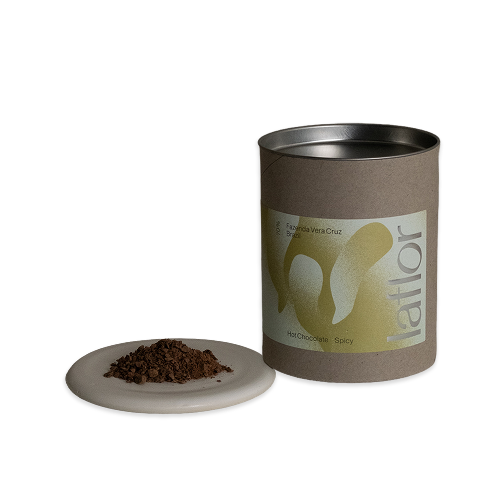 Hot Chocolate Spicy, Brazil, Fazenda Vera Cruz, 70%, Dark Drinking Chocolate
