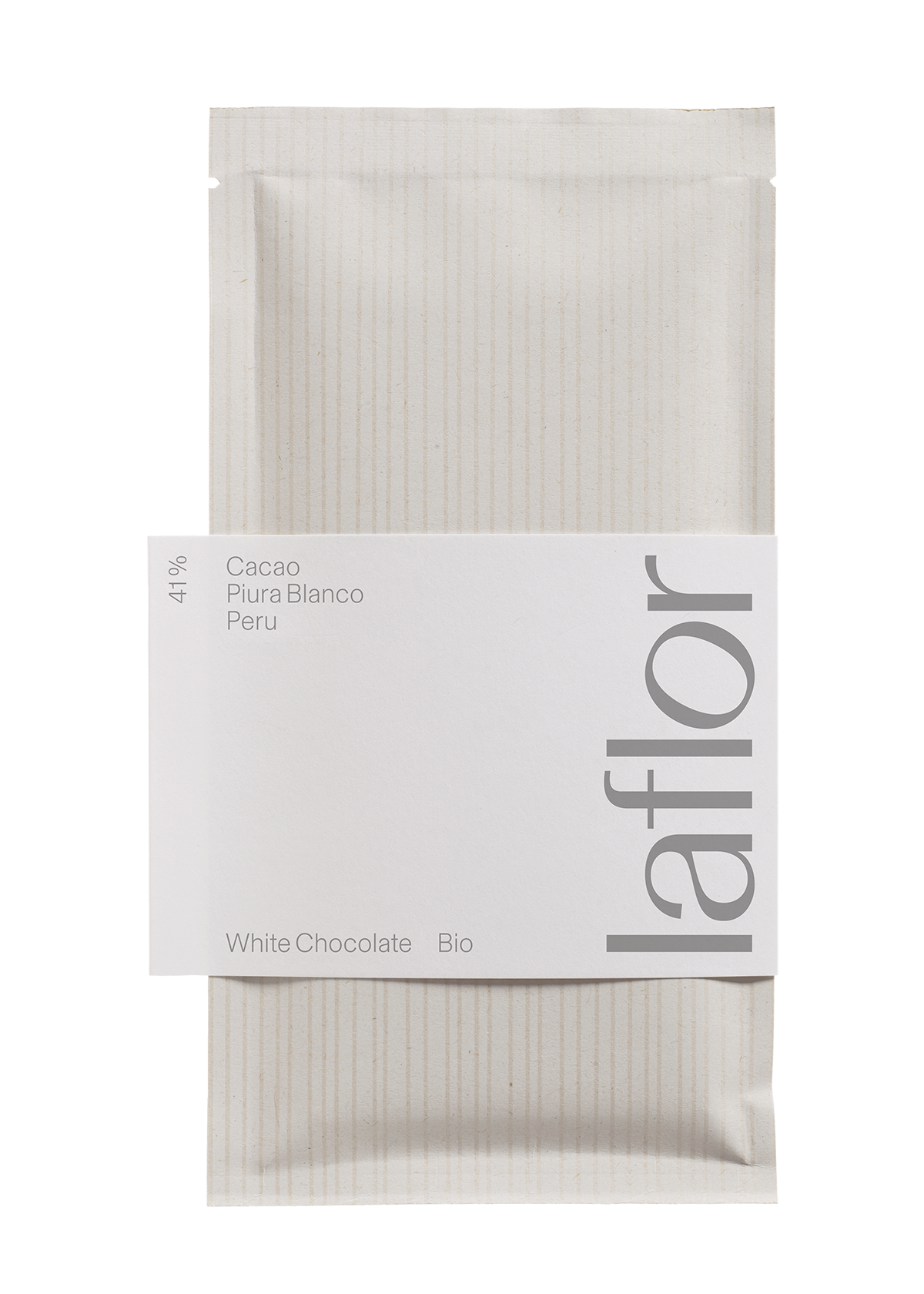 Piura Blanco, Perú, 41% Cacao, Bio. Ent. Certif: ES-ECO-023-MA. White Chocolate