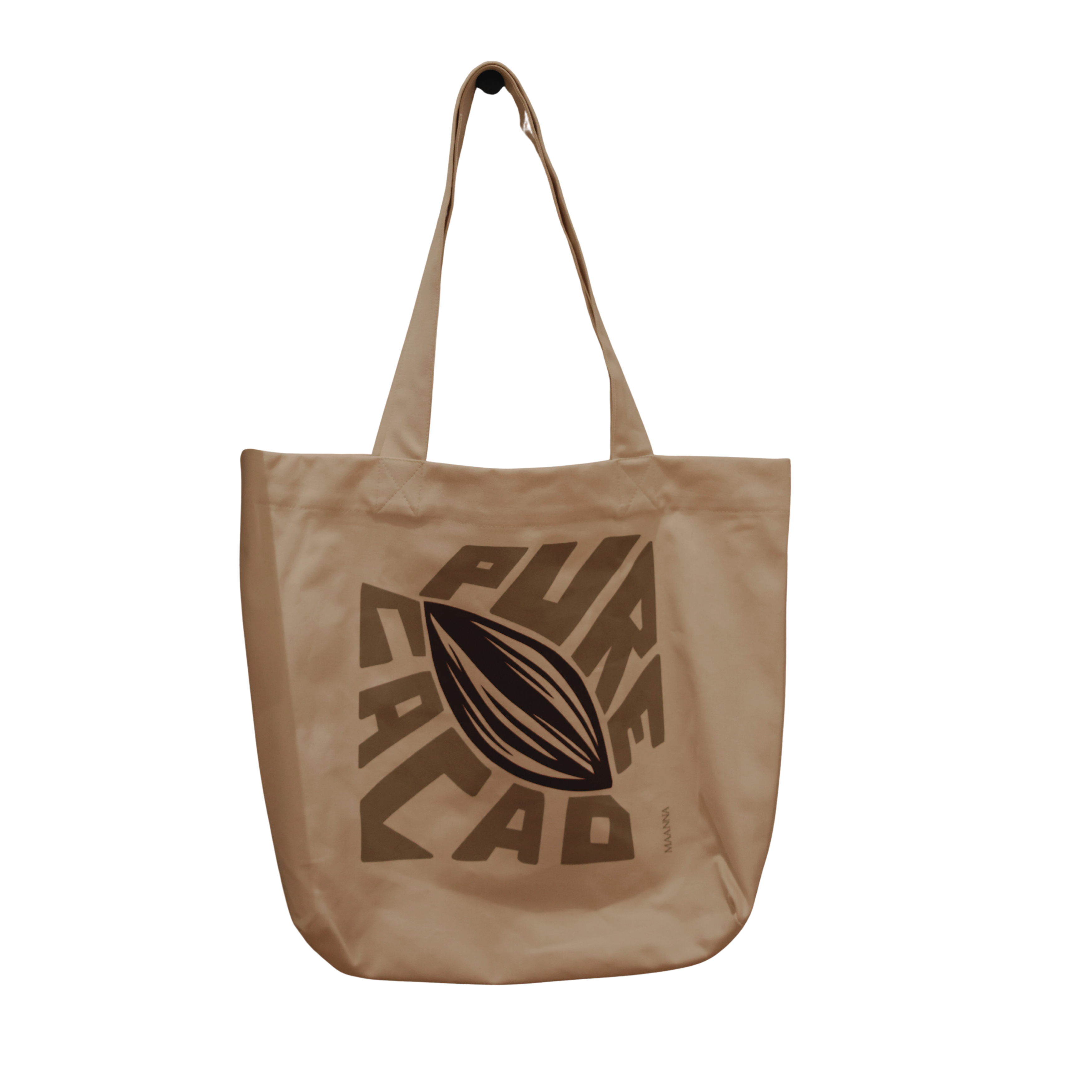 PURE CACAO by Maanna tote bag. 100% cotton. Made in Spain.
