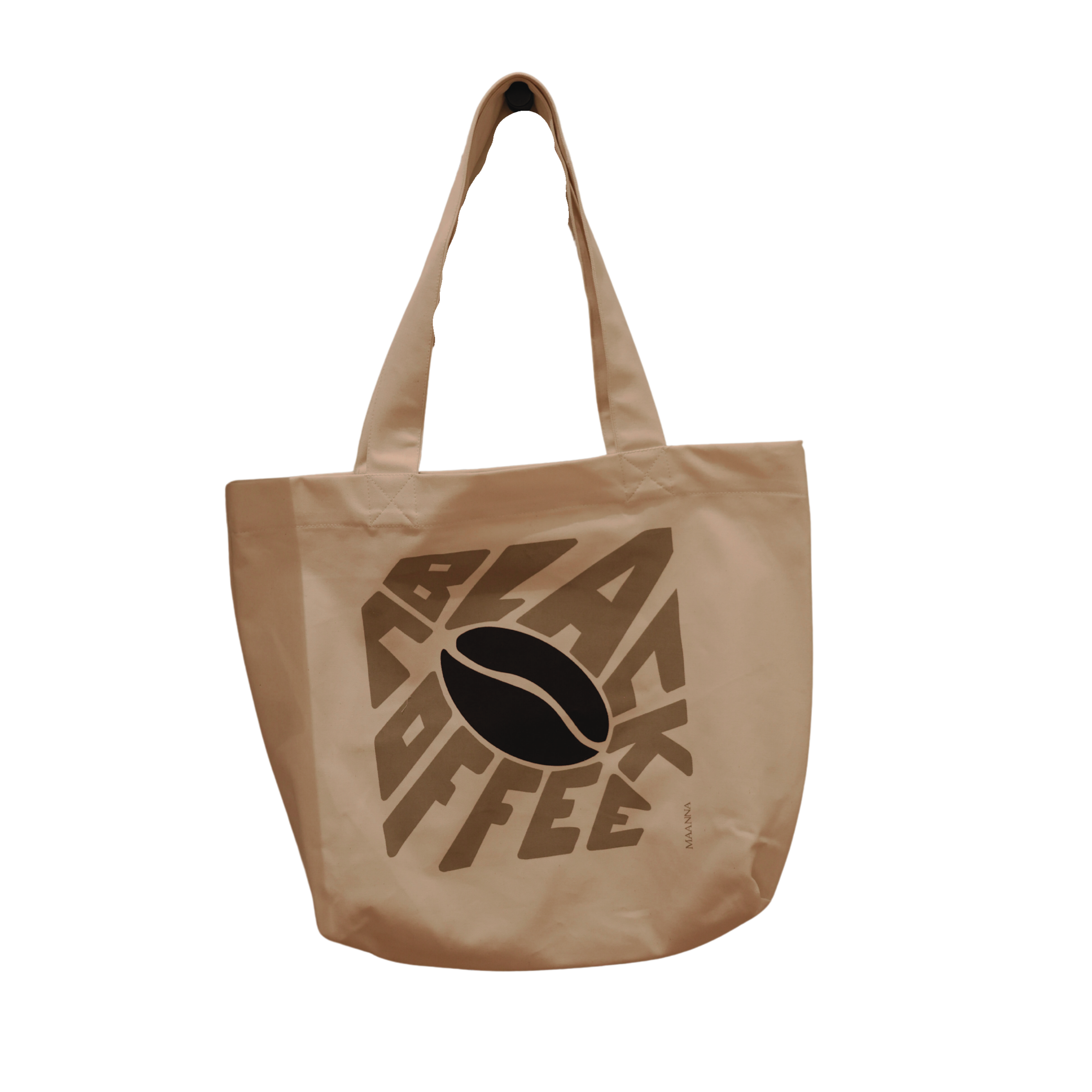 BLACK COFFEE by Maanna tote bag. 100% cotton. Made in Spain.